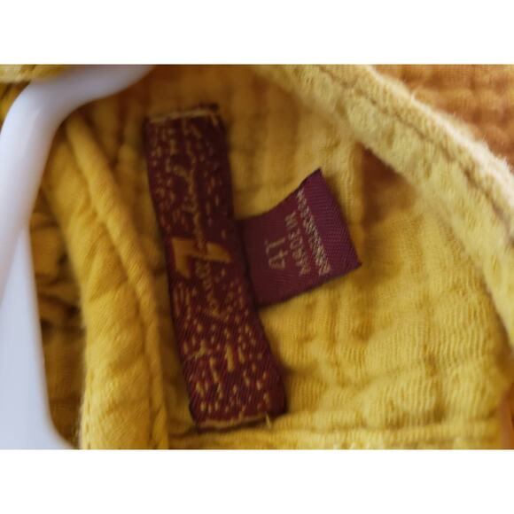 Muslin Girls 4T Mustard 7FAMK Tunic Top - Picture 2 of 2